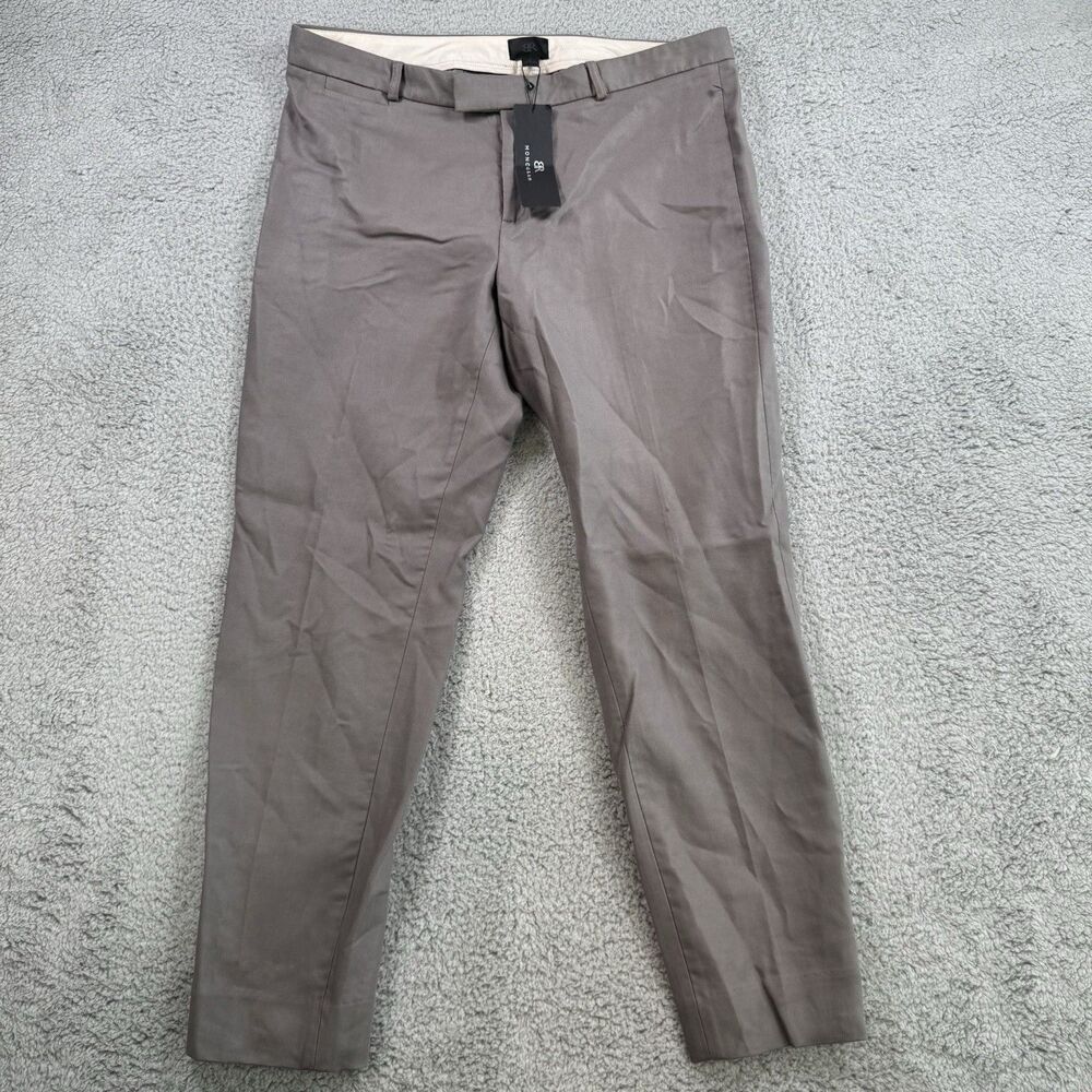 Banana Republic Pants Womens 10 Grey Monogram Tapered Slim Ankle Fit Mid Rise